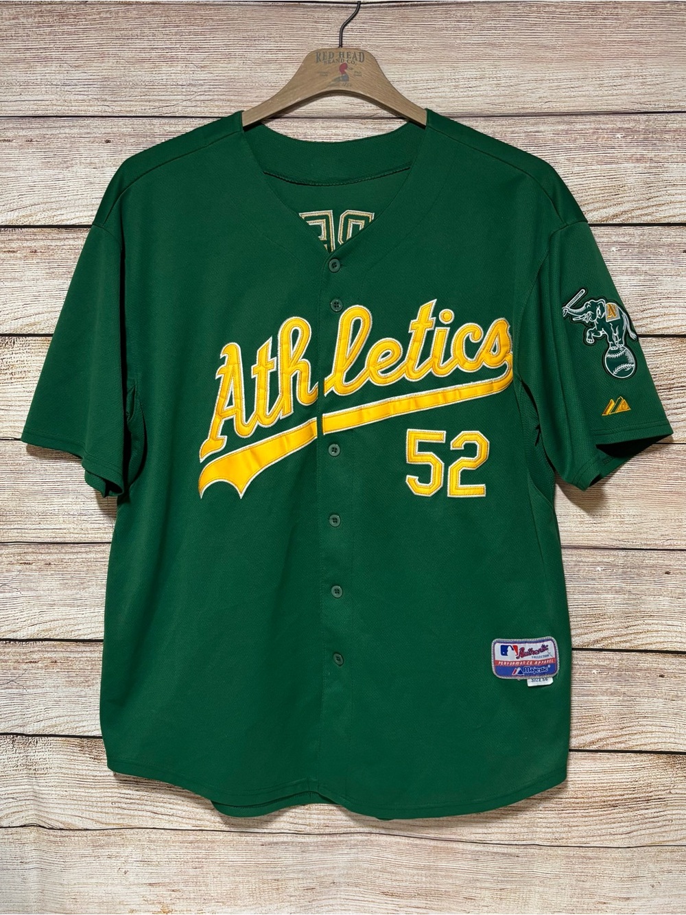 Athletics Yoenis Cespedes #52 Stitched
Majestic Authentic Collection Size 56